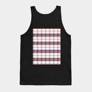 Sunset and Sunrise Aesthetic Ossian 1 Hand Drawn Textured Plaid Pattern Tank Top